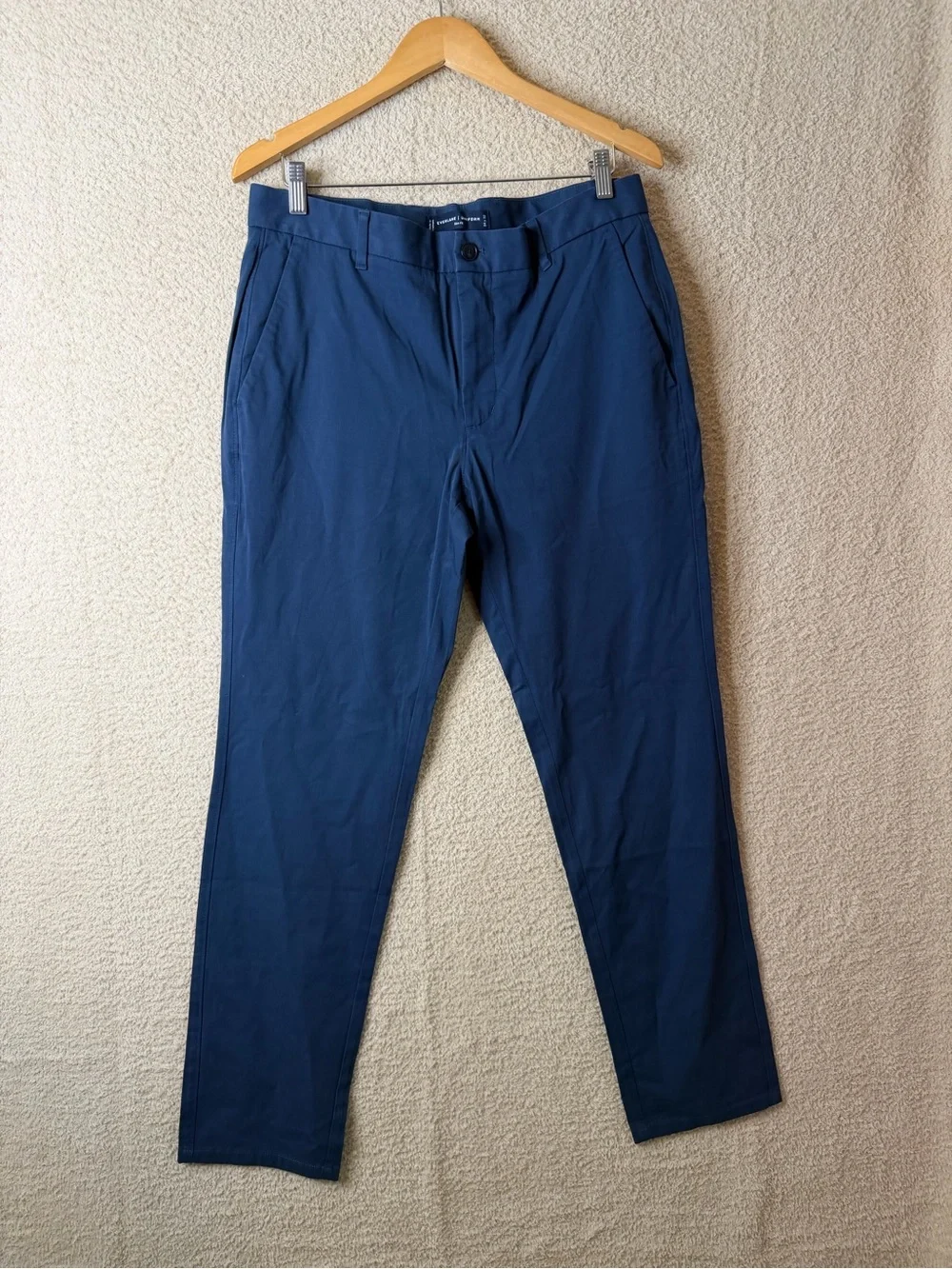 Everlane The Performance Chino Uniform Insignia Blue 34x32 Slim Fit NWOT